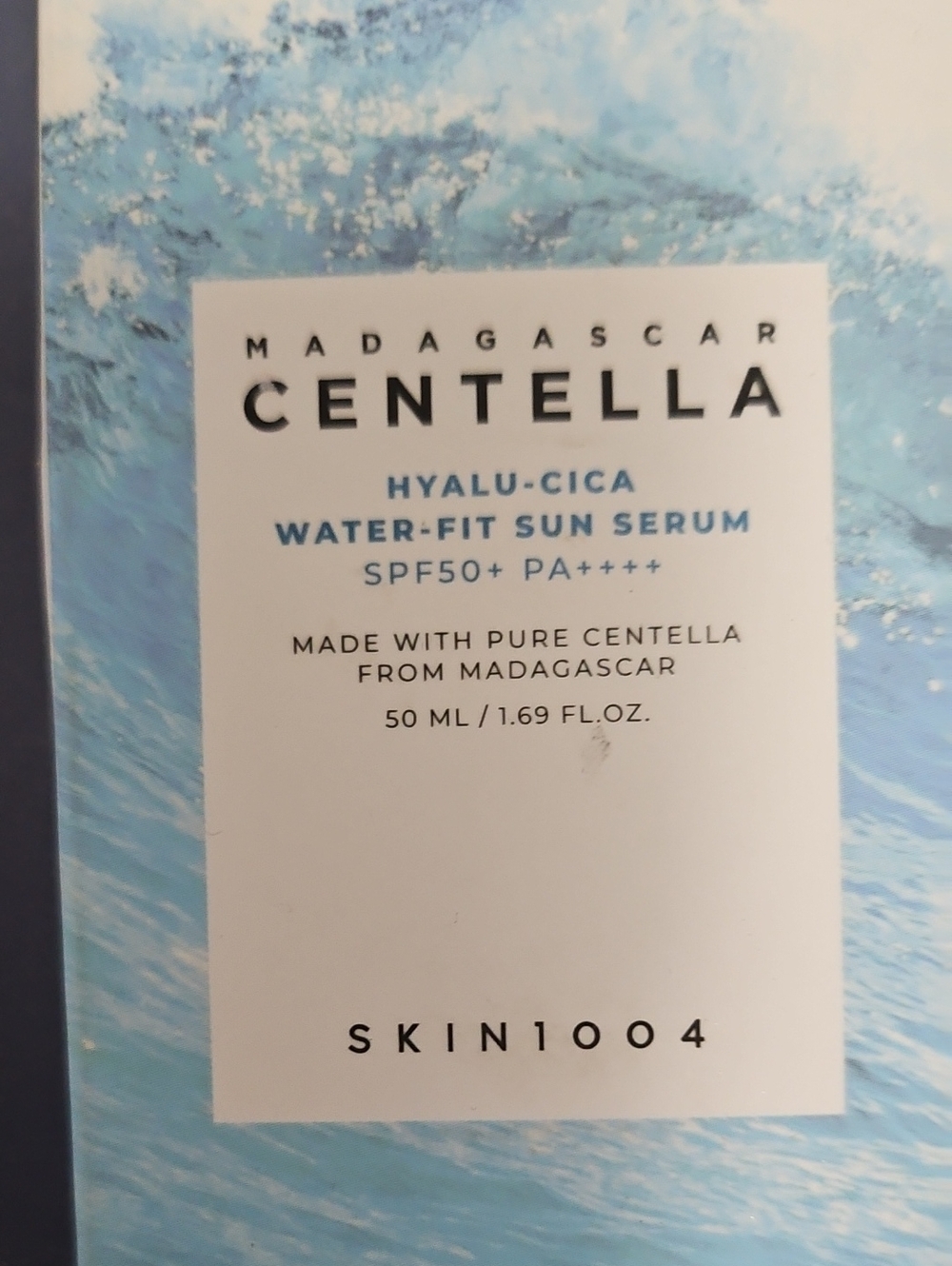 NEW! Madagascar Centella Hyalu-Cica Water-Fit Sun Serum SPF50+ - Blue